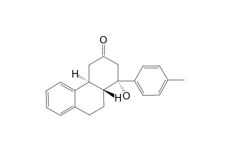 (1R*,4AR*,10AS*)-1,4,4A,9,10,10A-HEXAHYDRO-1-HYDROXY-1-(4-METHYLPHENYL)-PHENANTHREN-3-(2H)-ONE