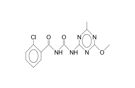 Benzamide, 2-chloro-N-[[(4-methoxy-6-methyl-1,3,5-triazin-2-yl)amino]carbonyl]-