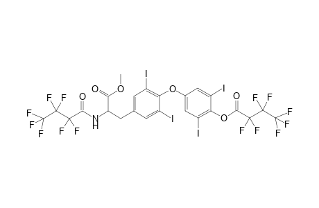 L-Tyrosine, O-[4-(2,2,3,3,4,4,4-heptafluoro-1-oxobutoxy)-3,5-diiodophenyl]-N-(2,2 ,3,3,4,4,4-heptafluoro-1-oxobutyl)-3,5-diiodo-, methyl ester