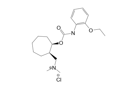 (+/-)-(CIS)-N,N-DIMETHYL-2-(2-ETHOXY-PHENYL-CARBAMOYLOXY)-CYCLOHEPTHYL-METHYLAMMONIUM-CHLORIDE