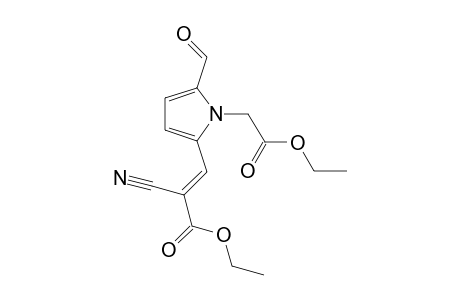 1H-Pyrrole-1-acetic acid, 2-(2-cyano-3-ethoxy-3-oxo-1-propenyl)-5-formyl-, ethyl ester