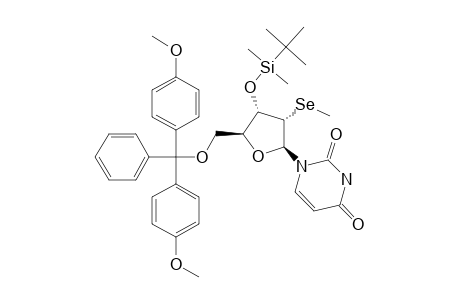 3'-O-TERT.-BUTYLDIMETHYLSILYL-5'-O-(4,4'-DIMETHOXYTRITYL)-2'-DEOXY-2'-SELENIUM-METHYLURIDINE