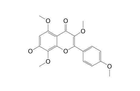 7-HYDROXY-3,5,8,4'-TETRAMETHOXYFLAVONE