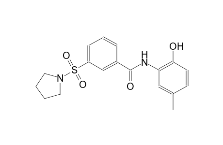 benzamide, N-(2-hydroxy-5-methylphenyl)-3-(1-pyrrolidinylsulfonyl)-