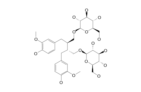 (SECO)-ISOLARICIRESINOL-DIGLUCOPYRANOSIDE