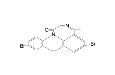 6,11-dibromo-8,9-dihydro-4-methyl[1]benzazepino[3,2,1-jk][1,4]benzodiazepin-1(2H)-one