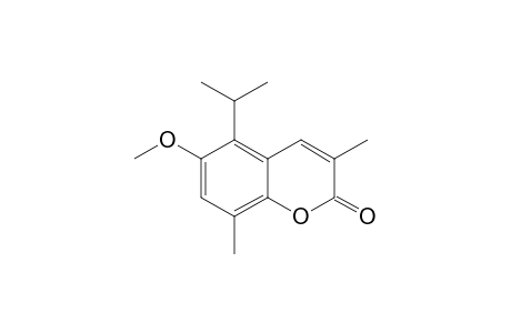 MANSORIN-A;3,8-DIMETHYL-5-ISOPROPYL-6-METHOXYCOUMARIN