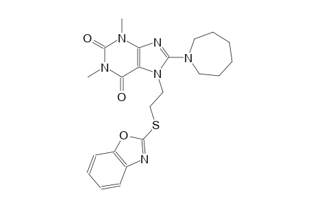 7-[2-(1,3-benzoxazol-2-ylsulfanyl)ethyl]-8-hexahydro-1H-azepin-1-yl-1,3-dimethyl-3,7-dihydro-1H-purine-2,6-dione