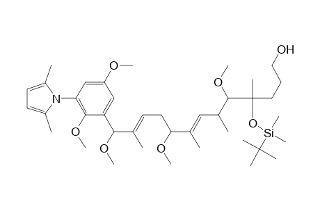 2,6-Tridecadien-1-ol, 5-[[(1,1-dimethylethyl)dimethylsilyl]oxy]-13-[3-(2,5-dimethyl-1H-pyrrol-1-yl)-2,5-dimethoxyphenyl]-9,10,13-trimethoxy-4,6,8,12-tetramethyl-, [4S-(2Z,4R*,5S*,6E,8R*,9S*,10R*,12R*,13S*)]-