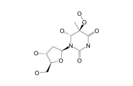 TRANS-(5R,6R)-5-HYDROPEROXY-6-HYDROXY-5,6-DIHYDROTHYMIDINE