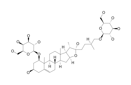 NOLINOFUROSIDE-D;26-O-BETA-D-GLUCOPYRANOSYL-1-BETA,3-BETA,22-ALPHA,26-TETRAHYDROXY-(25S)-FUROST-5-EN-1-O-BETA-D-GALACTOPYRANOSIDE