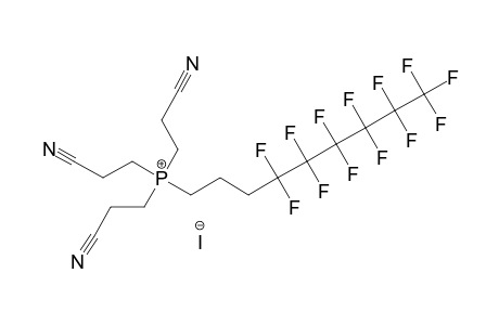 (R(F6)(CH2)3]-(NC-CH2-CH2)3P+I-