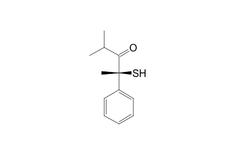 (-)-(R)-2-Thio-4-methyl-2-phenylpentan-3-one