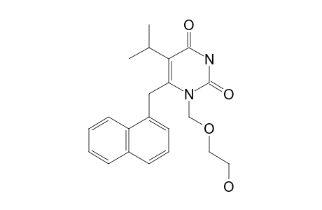 1-[(2-HYDROXYETHOXY)-METHYL]-5-ISOPROPYL-6-(1-NAPHTHYLMETHYL)-URACIL