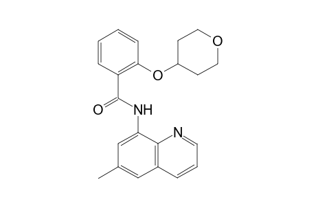 N-(6-Methylquinolin-8-yl)-2-[(tetrahydro-2H-pyran-4-yl)oxy]benzamide