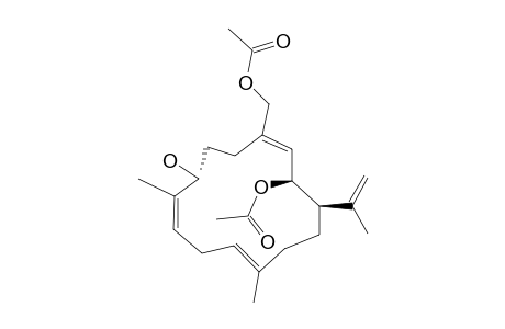 (-)-(1-R,2-S,7-R,3-E,8-Z,11-E)-2,18-DIACETOXYCEMBRA-3,8,11,15-(17)-TETRAEN-7-OL