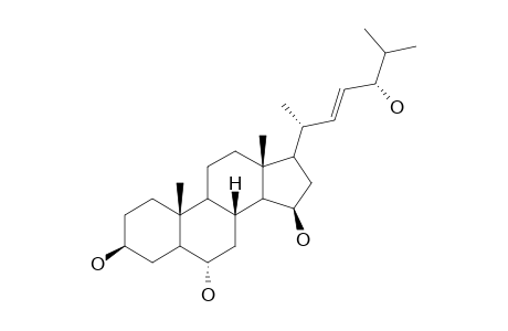 CERTONARDOSTEROL-G;(E)-(24R)-5-ALPHA-CHOLEST-22-ENE-3-BETA,6-ALPHA,15-BETA,24-TETROL