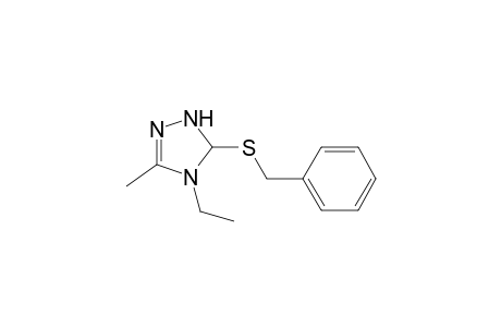 5-(benzylsulfanyl)-4-ethyl-3-methyl-4,5-dihydro-1H-1,2,4-triazole