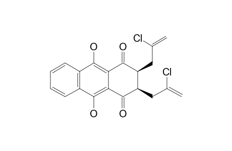 MESO-2,3-BIS-(2'-CHLOROPROP-2'-ENYL)-9,10-DIHYDROXY-2,3-DIHYDROANTHRACENE-1,4-DIONE