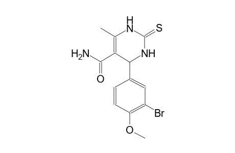 4-(3-bromo-4-methoxyphenyl)-6-methyl-2-thioxo-1,2,3,4-tetrahydro-5-pyrimidinecarboxamide