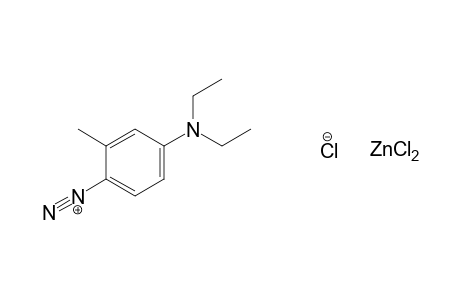 4-(diethylamino)-o-toluenediazonium chloride, compound with zinc chloride(2.1)