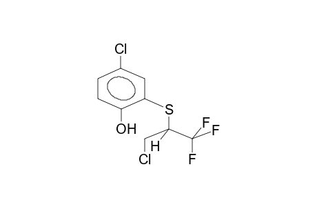 2-(1-TRIFLUOROMETHYL-2-CHLOROETHYLTHIO)-4-CHLOROPHENOL