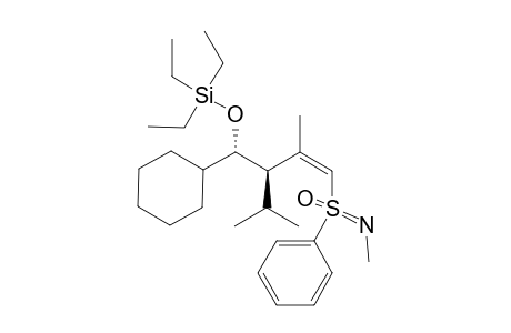 (-)-TRIETHYL-[(Z)-(1R,2R)-2-ISOPROPYL-3-METHYL-4-[(S)-N-METHYL-S-PHENYL-SULFONIMIDOYL]-1-CYCLOHEXYL-BUT-3-ENYLOXY]-SILANE