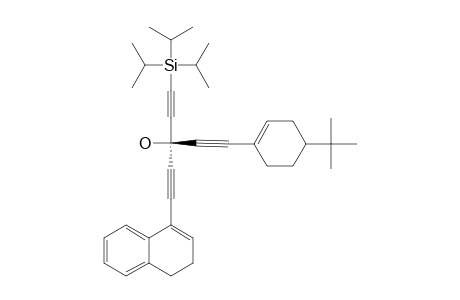 3-[(TERT.-BUTYLCYCLOHEX-1-ENYL)-ETHYNYL]-5-(3,4-DIHYDRONAPHTHYL)-1-(TRIISOPROPYLSILYL)-PENTA-1,4-DIYN-3-OL