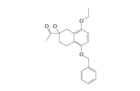 (+/-)-1-(5'-BENZYLOXY-8'-ETHOXY-2'-HYDROXY-1',2',3',4'-TETRAHYDRO-NAPHTHALEN-2'-YL)-ETHANONE