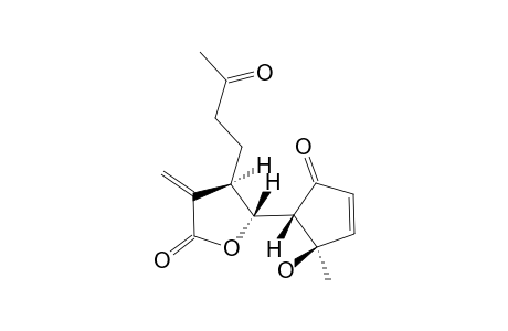 (4S*,5S*)-DIHYDRO-5-[(1R*,2S*)-2-HYDROXY-2-METHYL-5-OXO-3-CYCLOPENTEN-1-YL]-3-METHYLENE-4-(3-OXOBUTYL)-2(3H)-FURANONE