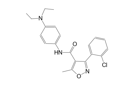 3-(2-chlorophenyl)-N-[4-(diethylamino)phenyl]-5-methyl-4-isoxazolecarboxamide