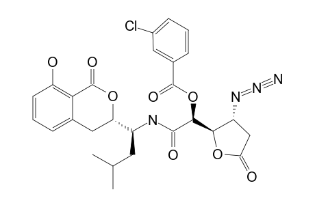 [4-AZIDO-2-O-(3-CHLOROBENZOYL)-4,5-DIDEOXY-N-((1'S)-1'-[(3''S)-3'',4''-DIHYDRO-8''-HYDROXY-1''-OXO-1''H-2''-BENZOPYRAN-3''-YL]-3'-METHYLBUTYL)-ALPHA-D-RIBO-HEXARO-6