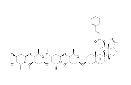 IKEMAGENIN-3-O-BETA-D-OLEANDROPYRANOSYL-(1->4)-BETA-D-OLEANDROPYRANOSYL-(1->4)-BETA-D-CYMAROPYRANOSYL-(1->4)-BETA-D-CYMAROPYRANOSIDE