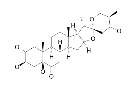 ANZUROGENIN-C;(25S)-2-ALPHA,3-BETA,5-BETA,24-TETRAHYDROXY-SPIROSTAN-6-ONE