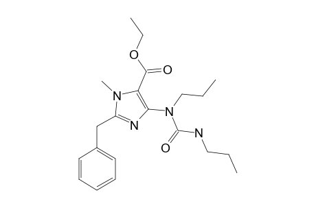 2-(benzyl)-3-methyl-5-(propyl-(propylcarbamoyl)amino)imidazole-4-carboxylic acid ethyl ester