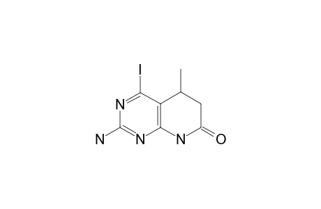 2-AMINO-5,6-DIHYDRO-4-IODO-5-METHYL-PYRIDO-[2.3-D]-PYRIMIDIN-7(8H)-ONE