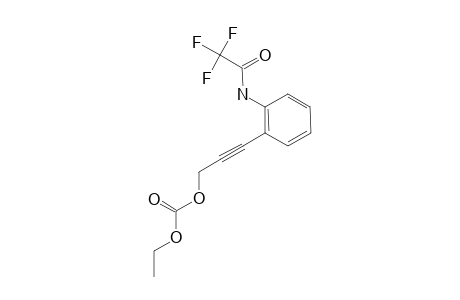 ETHYL-3-(ORTHO-TRIFLUOROACETAMIDOPHENYL)-1-PROPARGYL-CARBONATE