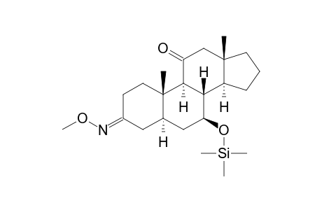 7.BETA.-[(TRIMETHYLSILYL)OXY]-5.ALPHA.-ANDROSTAN-3,11-DIONE(3-O-METHYLOXIME)