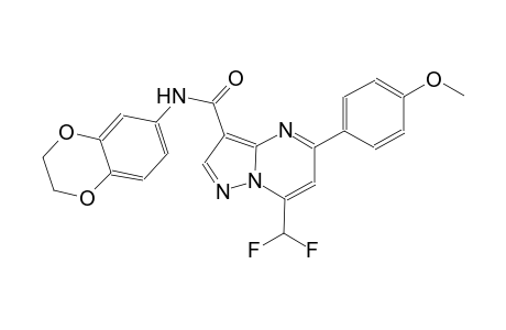 7-(difluoromethyl)-N-(2,3-dihydro-1,4-benzodioxin-6-yl)-5-(4-methoxyphenyl)pyrazolo[1,5-a]pyrimidine-3-carboxamide