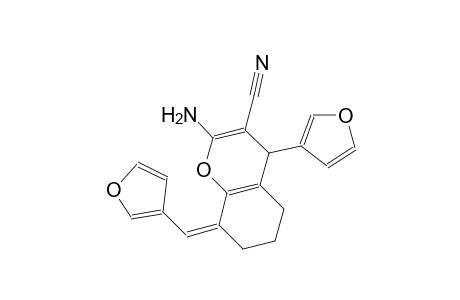 (8Z)-2-amino-4-(3-furyl)-8-(3-furylmethylene)-5,6,7,8-tetrahydro-4H-chromene-3-carbonitrile