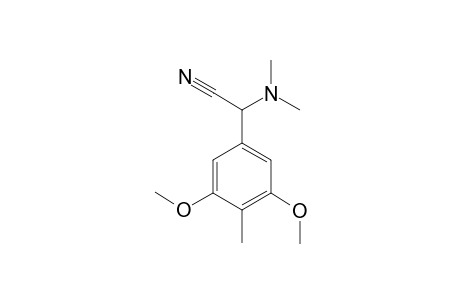 2-(3,5-DIMETHOXY-4-METHYLPHENYL)-2-(DIMETHYLAMINO)-ACETONITRILE