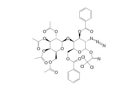 2,3,4,6-TETRA-O-ACETYL-BETA-D-GALACTOPYRANOSYL-(1->4)-3,6-DI-O-BENZOYL-2-AZIDO-2-DEOXY-ALPHA-D-GALACTOPYRANOSYL-TRICHLOROACETIMIDATE