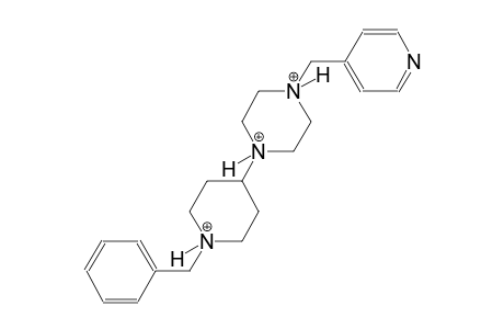 1-(1-benzyl-4-piperidiniumyl)-4-(4-pyridinylmethyl)piperazinediium