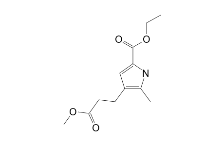 2-CARBETHOXY-5-METHYLPYRROL-4-PROPIONSAEUREMETHYLESTER