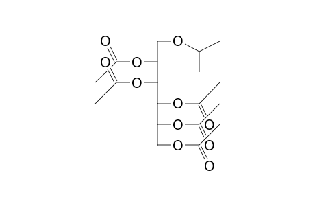 (2,3,4,5-tetraacetoxy-6-isopropoxy-hexyl) acetate