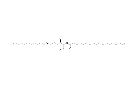 (E)-2,4,5-TRIDEOXY-2-[(OCTADECANOYL)-(METHYL)-AMINO]-6-O-UNDECYL-D-ERYTHRO-HEX-4-ENITOL