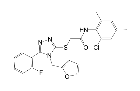 N-(2-chloro-4,6-dimethylphenyl)-2-{[5-(2-fluorophenyl)-4-(2-furylmethyl)-4H-1,2,4-triazol-3-yl]sulfanyl}acetamide