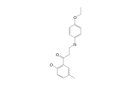 3-(4'-ETHOXYPHENYLAMINO)-1-(2'-HYDROXY-5'-METHYLPHENYL)-PROPAN-1-ONE