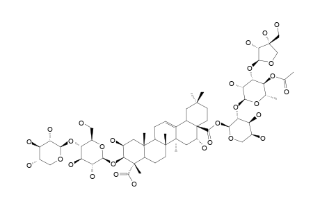 AGERATOSIDE-A1;3-O-[O-BETA-D-XYLOPYRANOSYL-(1->4)-BETA-D-GLUCOPYRANOSYL]-2-BETA,3-BETA,16-ALPHA-TRIHYDROXYOLEAN-12-ENE-23,28-DIOIC-ACID-28-O-BETA-D