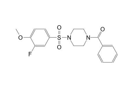 4-[(4-benzoyl-1-piperazinyl)sulfonyl]-2-fluorophenyl methyl ether